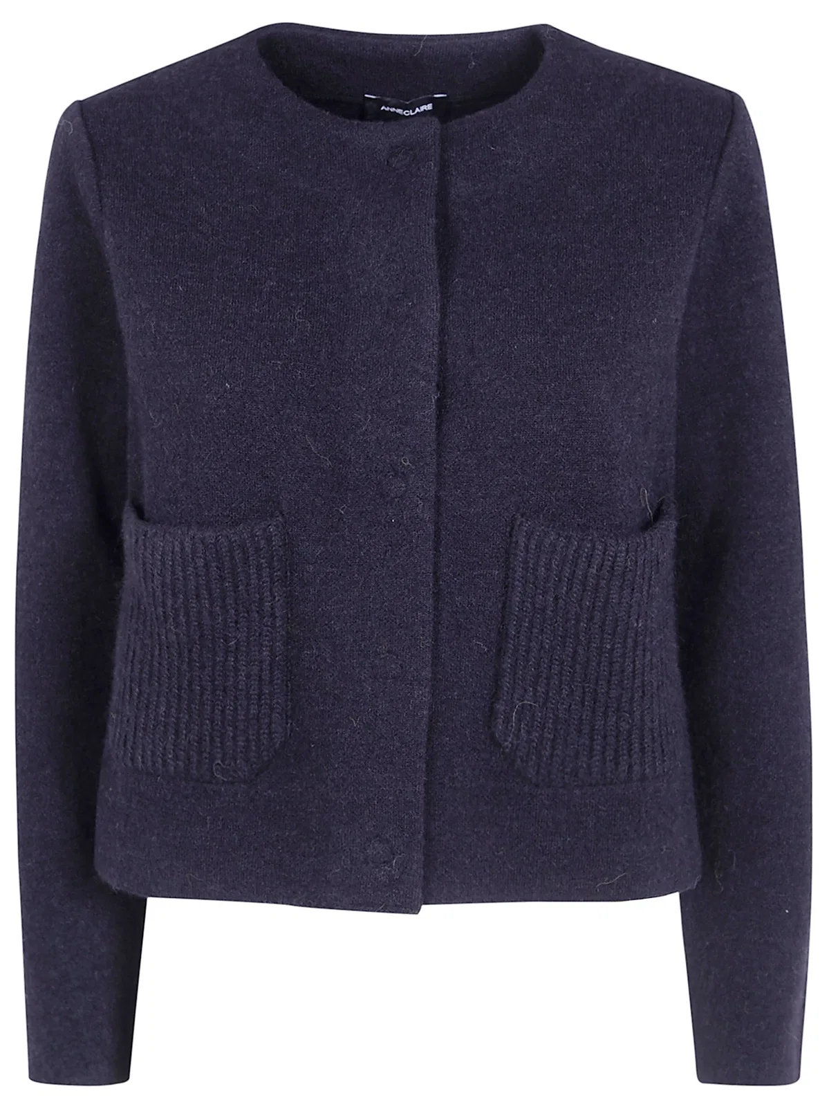 Anneclaire Round Neck Knitted Jacket