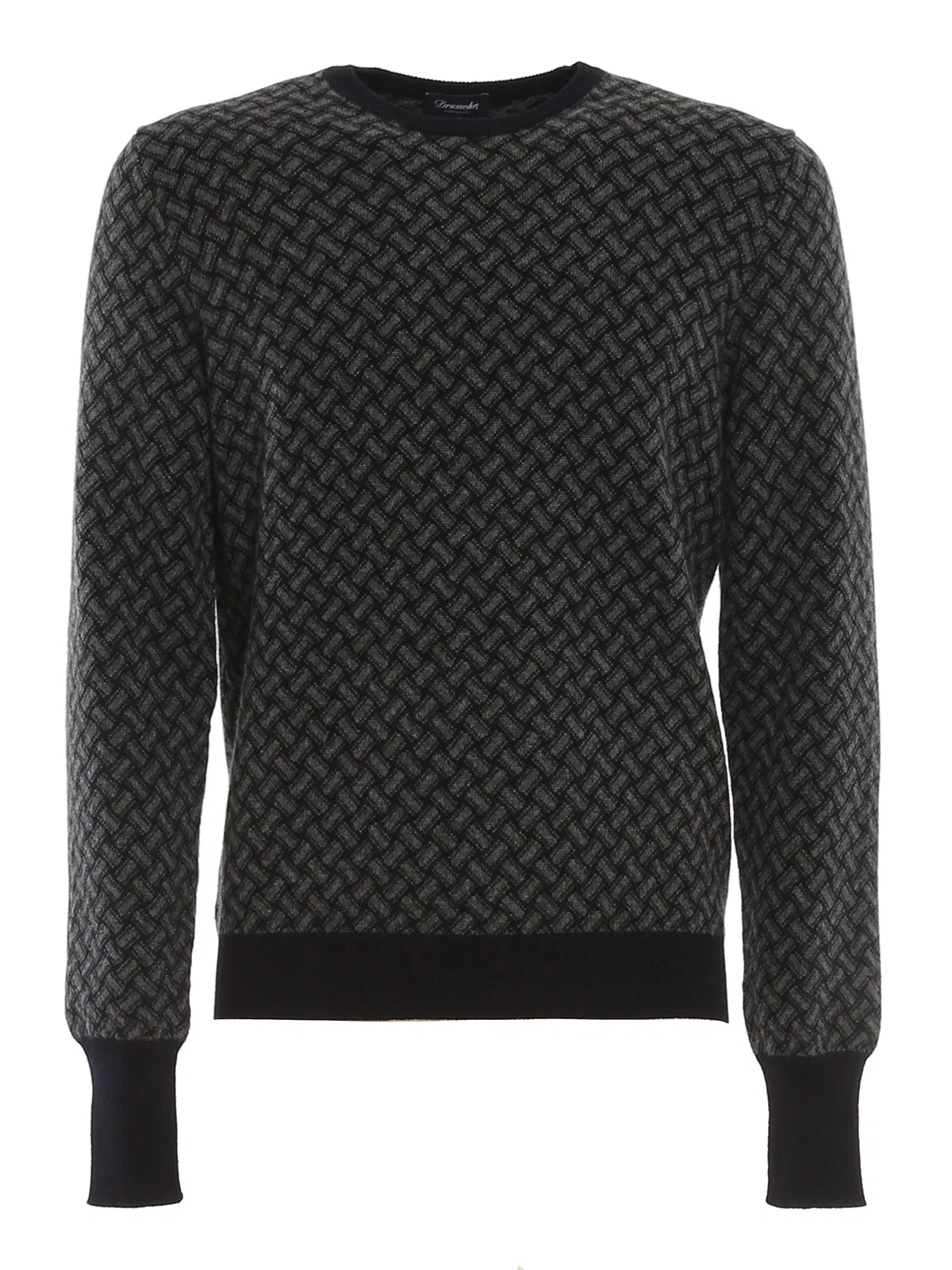 Drumohr Biscuit Pattern Cashmere Jumper