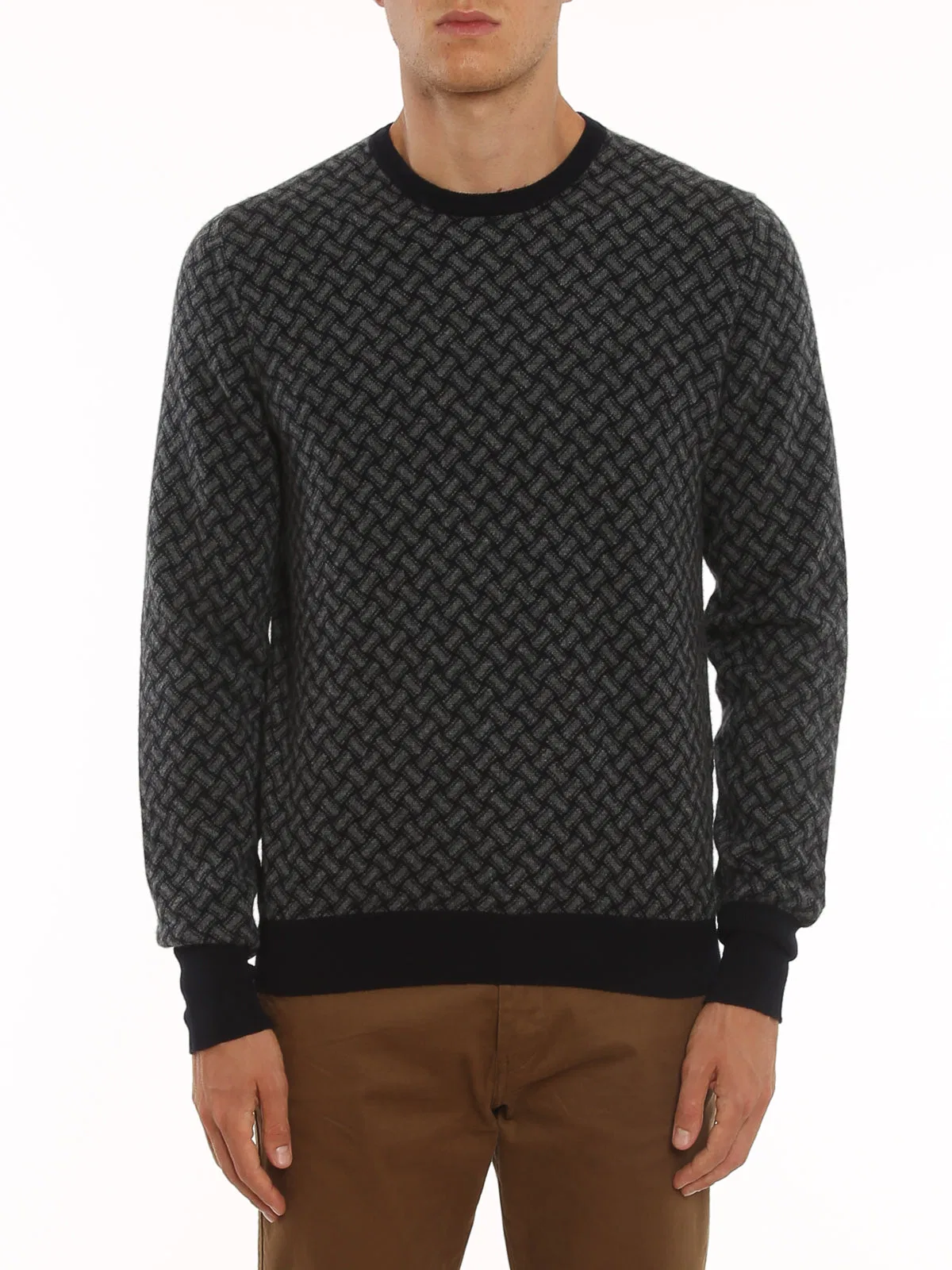 Drumohr Biscuit Pattern Cashmere Jumper
