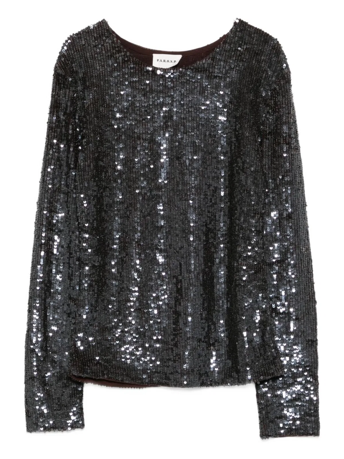 Parosh Long-Sleeved Top With Sequins