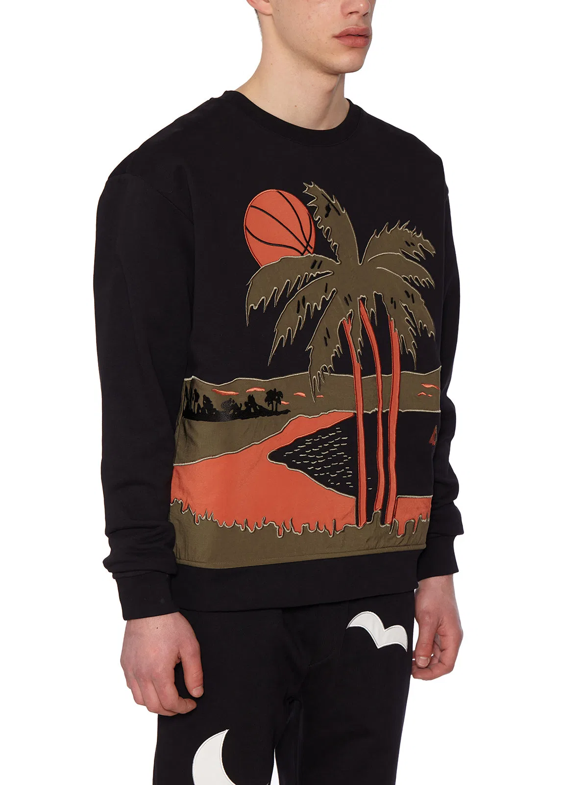 Just Don Cotton Crew Neck Sweatshirt