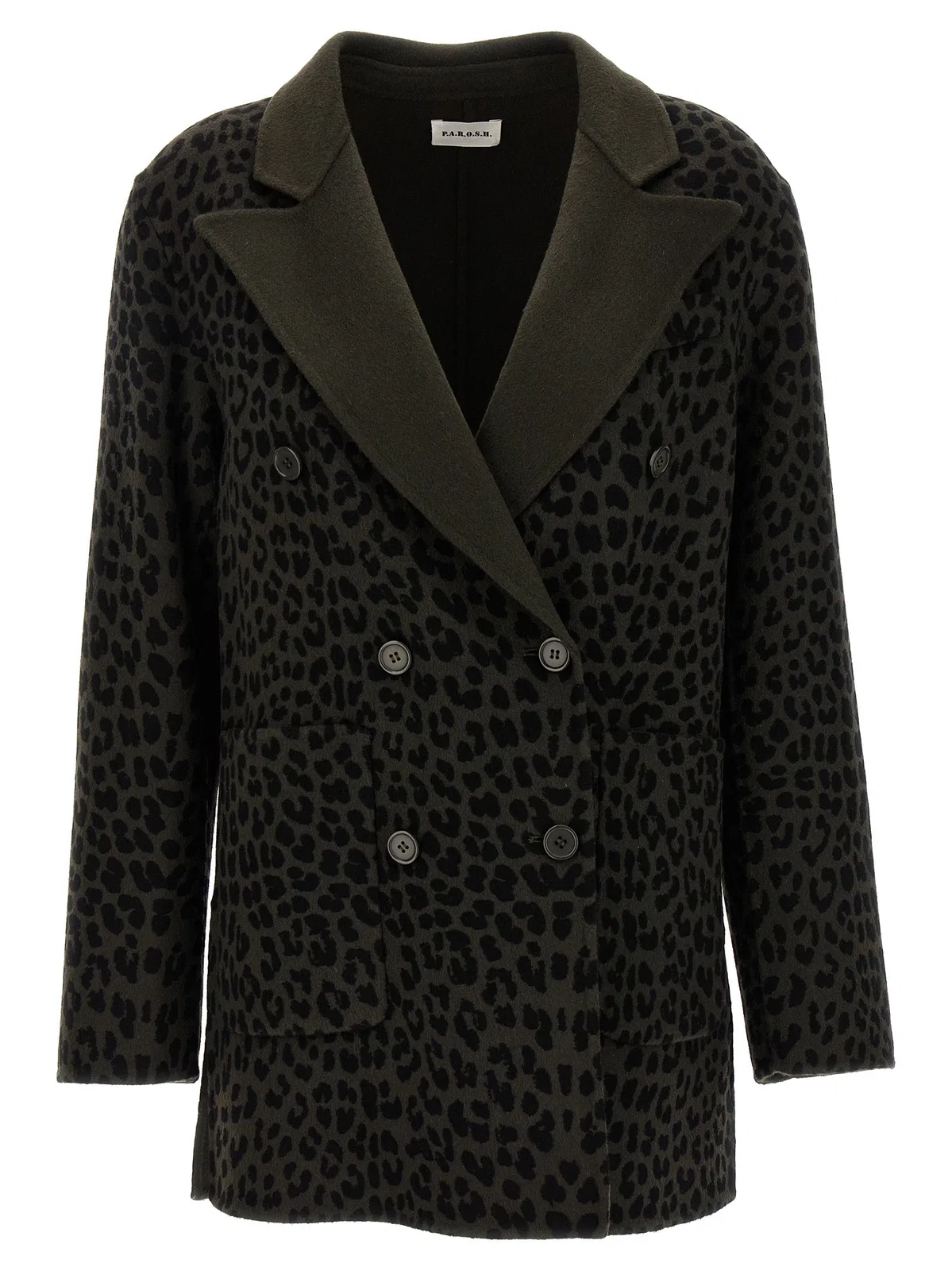 Parosh P.a.r.o.s.h. Animal Print Double-Breaste
