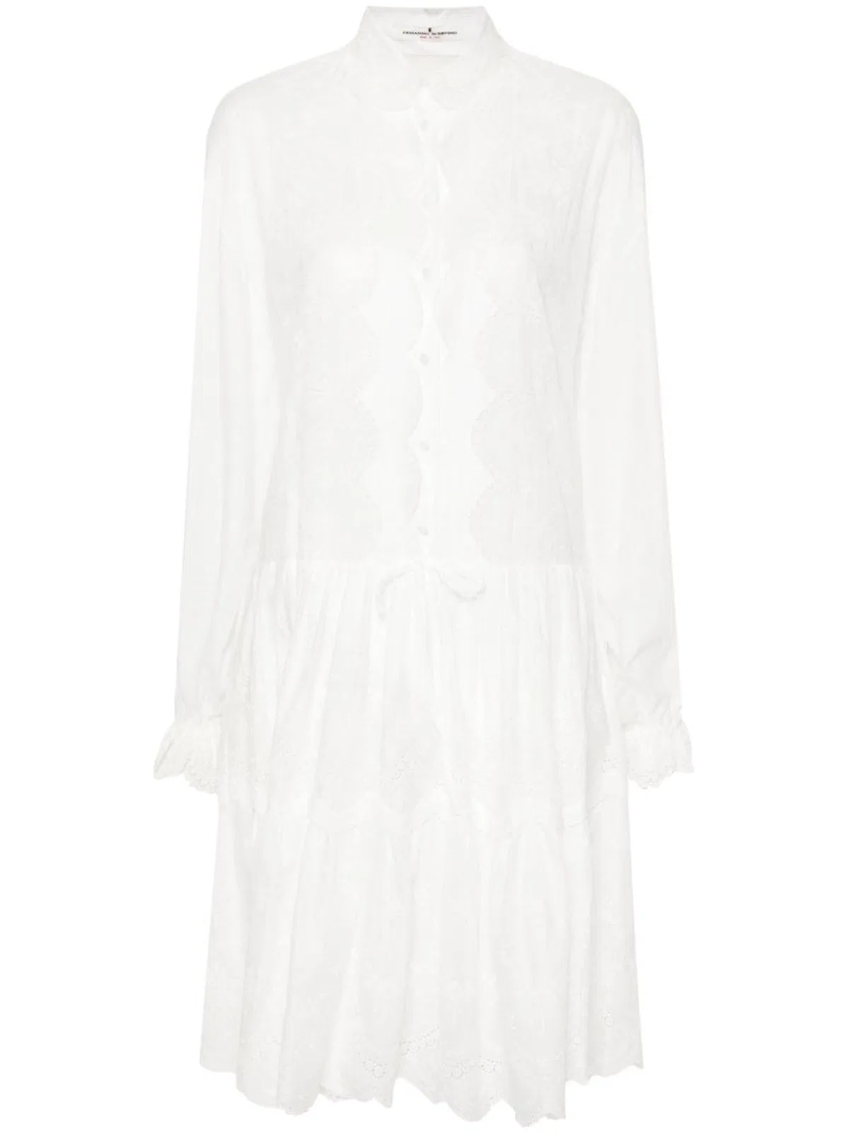 Ermanno Scervino Embroidered Shirt Dress