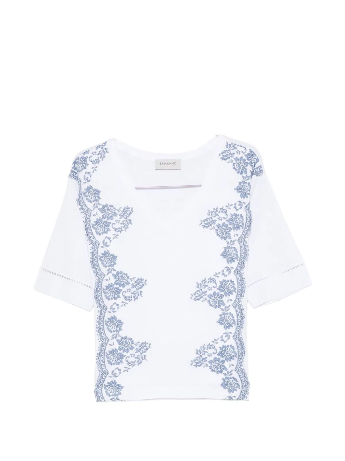 Ermanno Embroidered Cotton T-Shirt