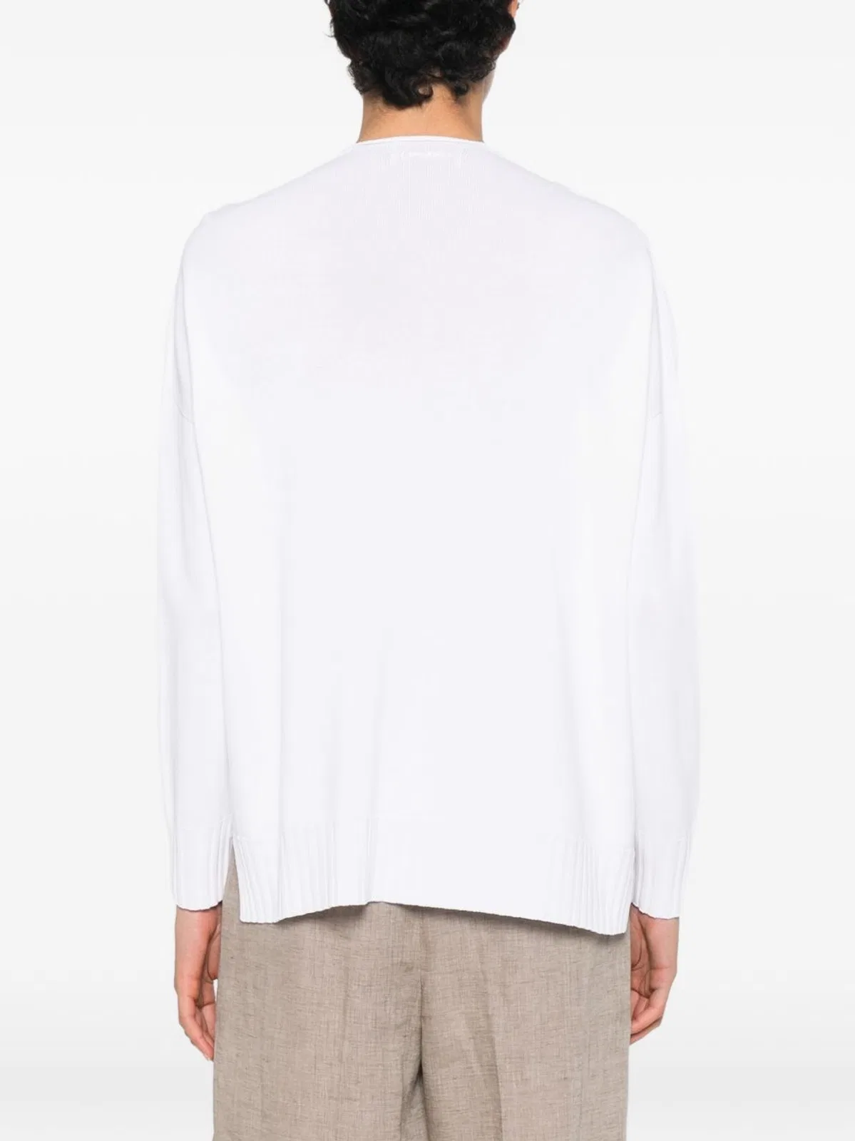 Ermanno Cotton Blend V-Necked Cardigan