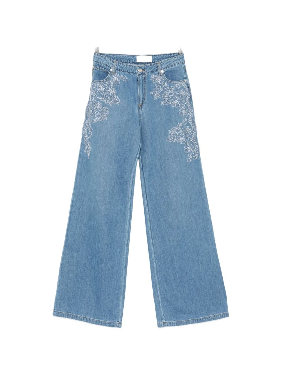 Ermanno Embroidered Denim Jeans