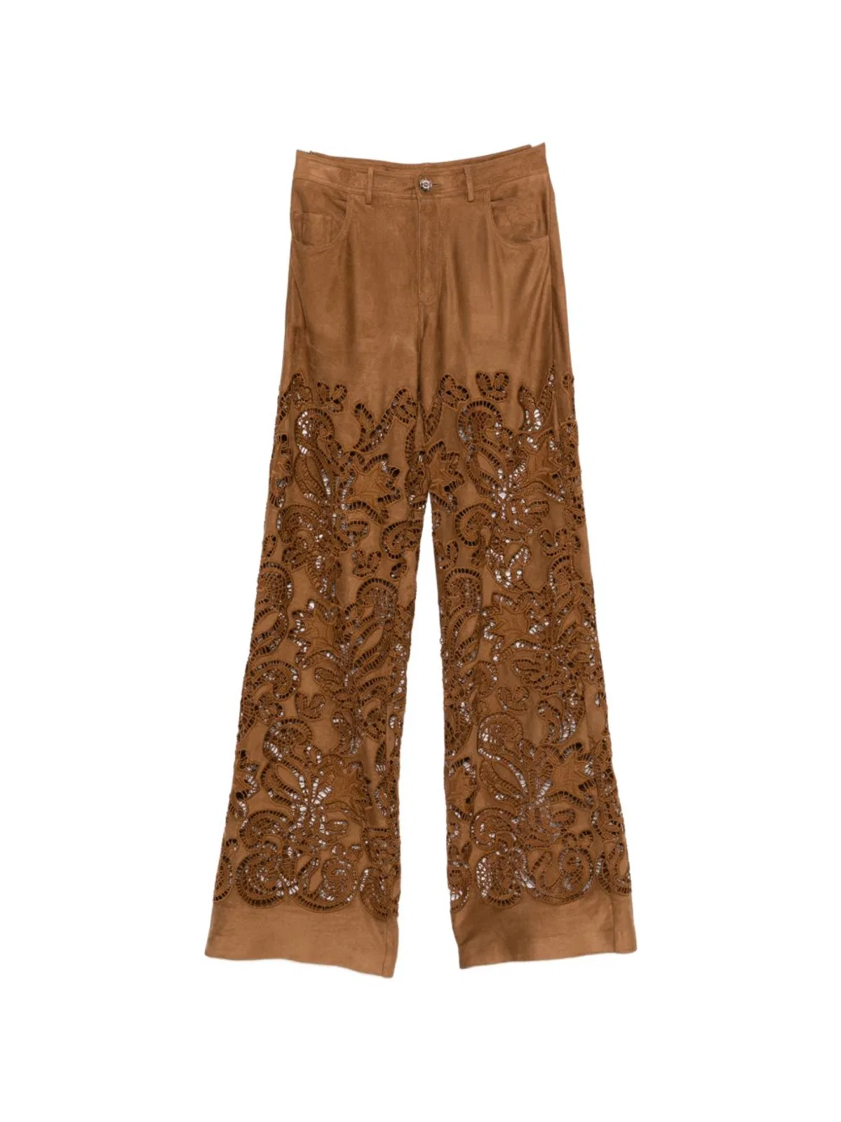 Ermanno Suede Leather Effect Trousers