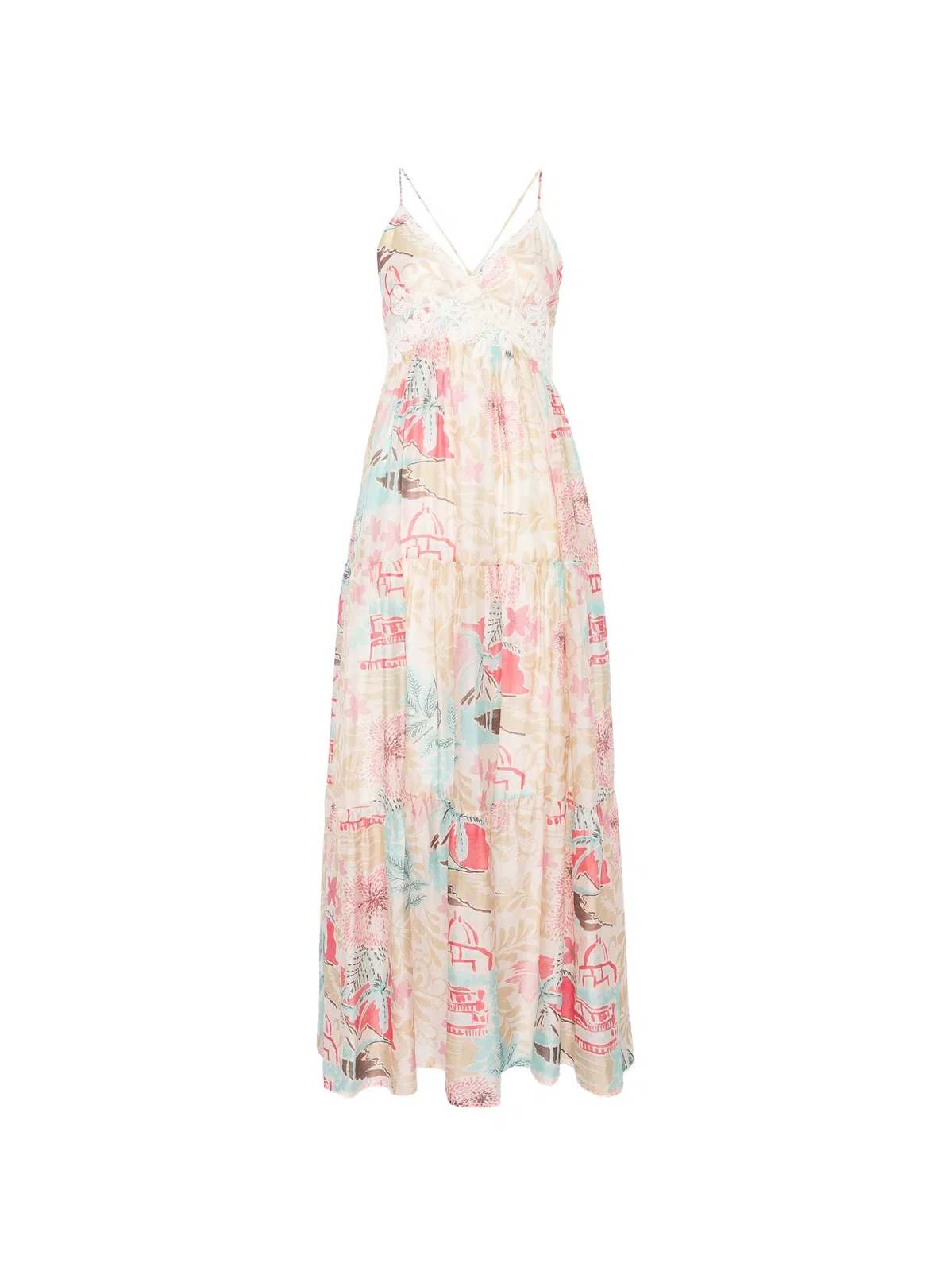 Ermanno Lyocell Polyamide Long Dress