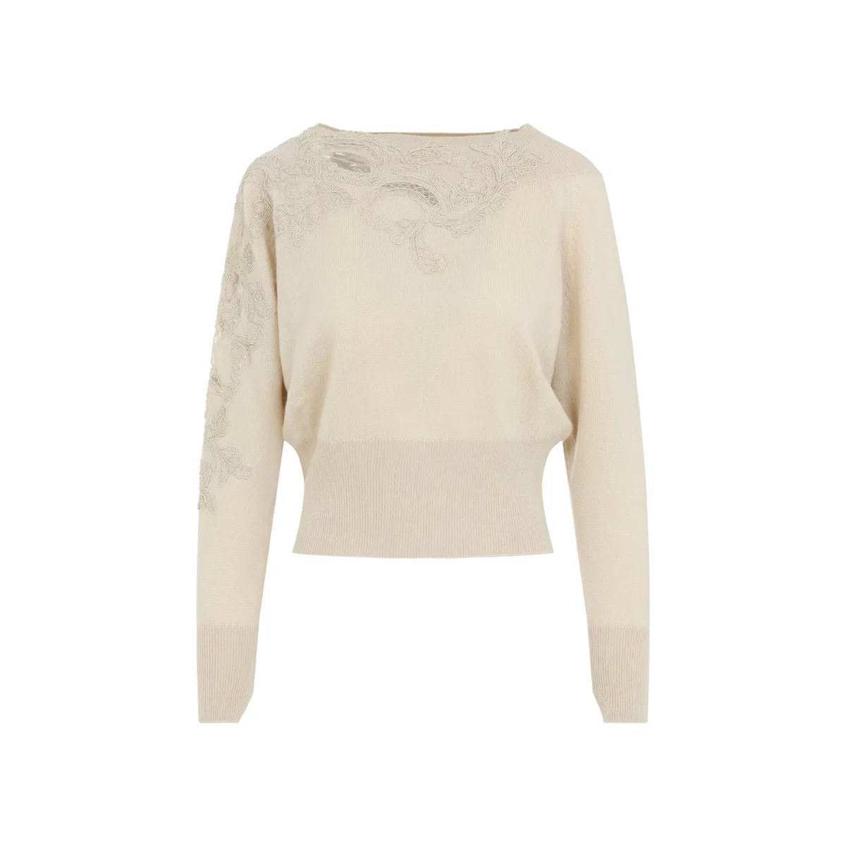 Ermanno Scervino Yeloow Cream Sweater