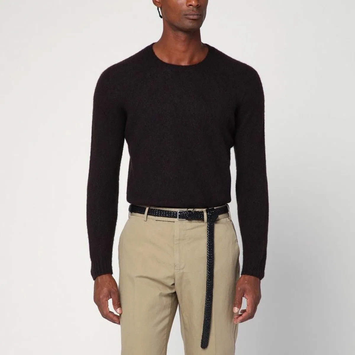 Drumohr Brown Lambswool Sweater