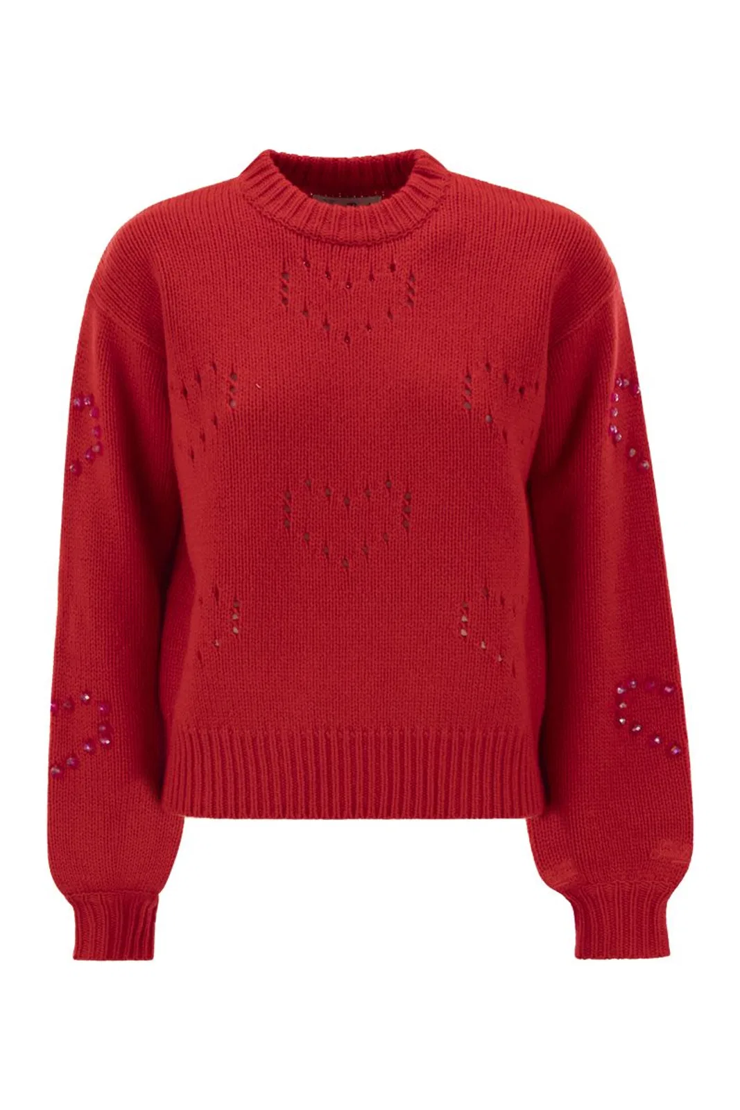 Mc2 Saint Barth Danya - Sweater With Heart Pattern