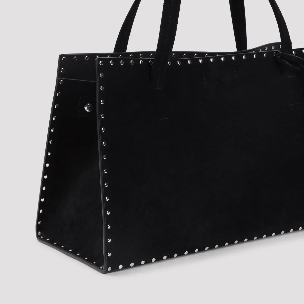 Phoebe Philo Black Silver Stud Cabas Bag