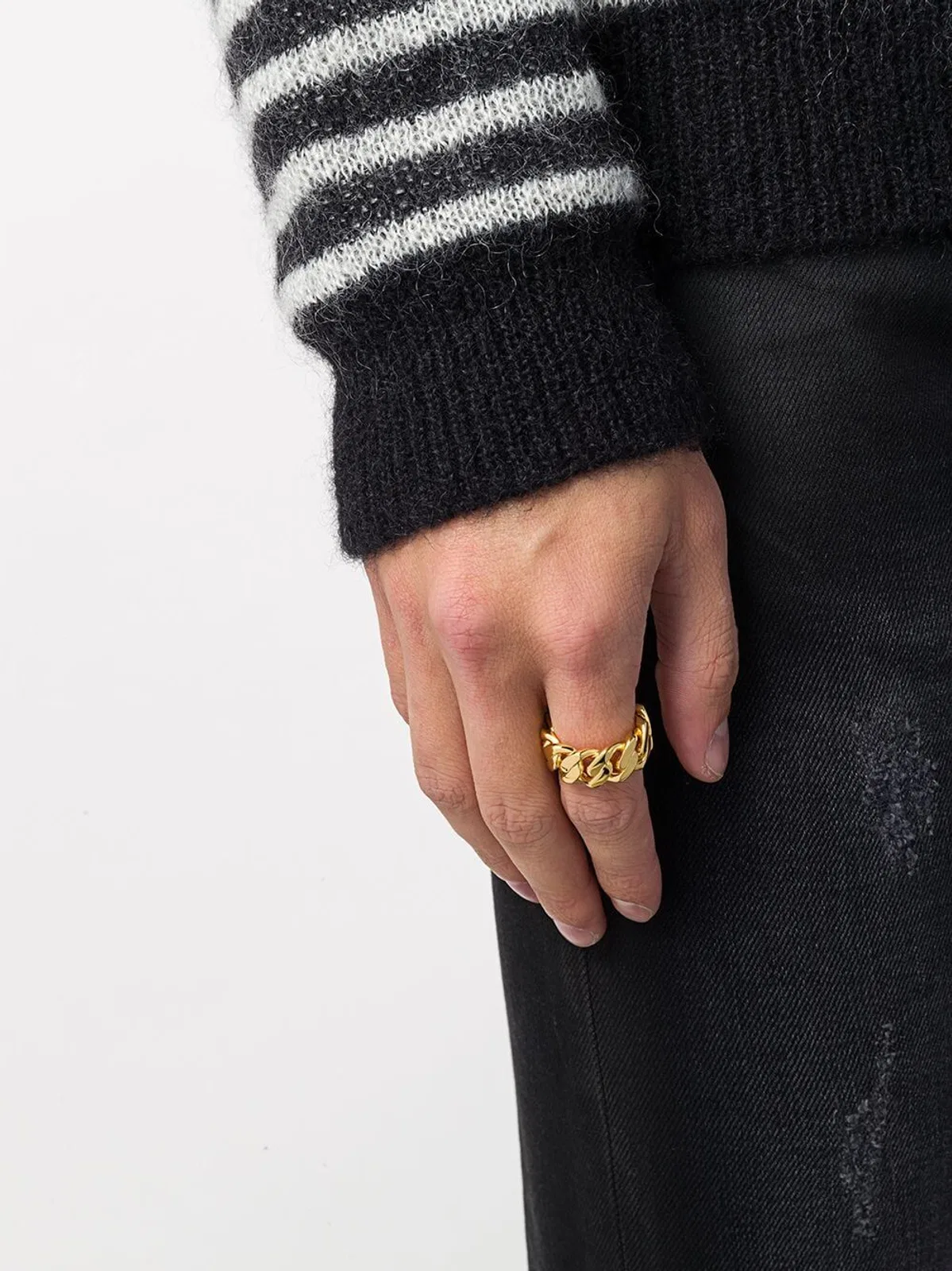 Darkai Gold Cuban Ring