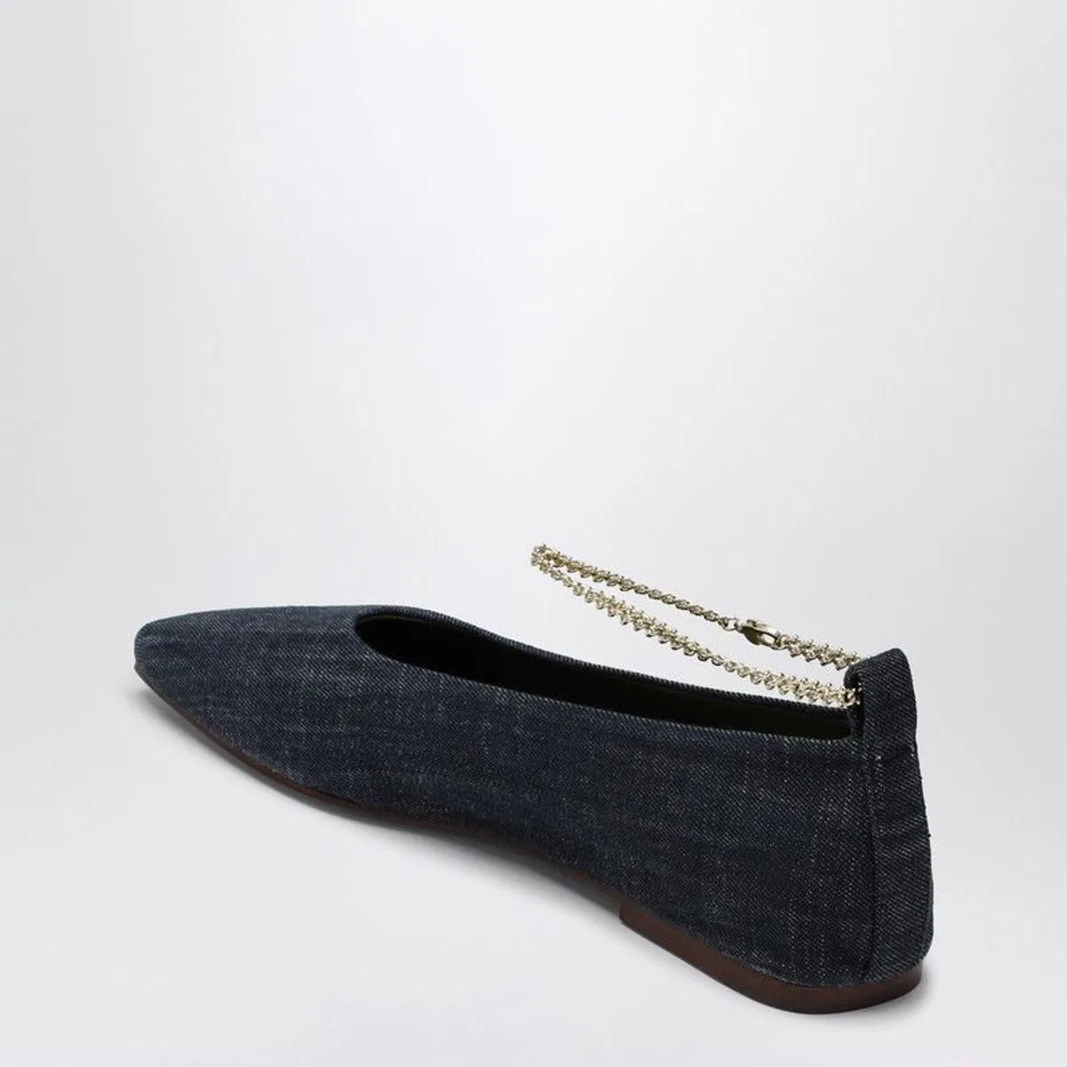 Maria luca Navy Blue Denim Augusta Ballerina