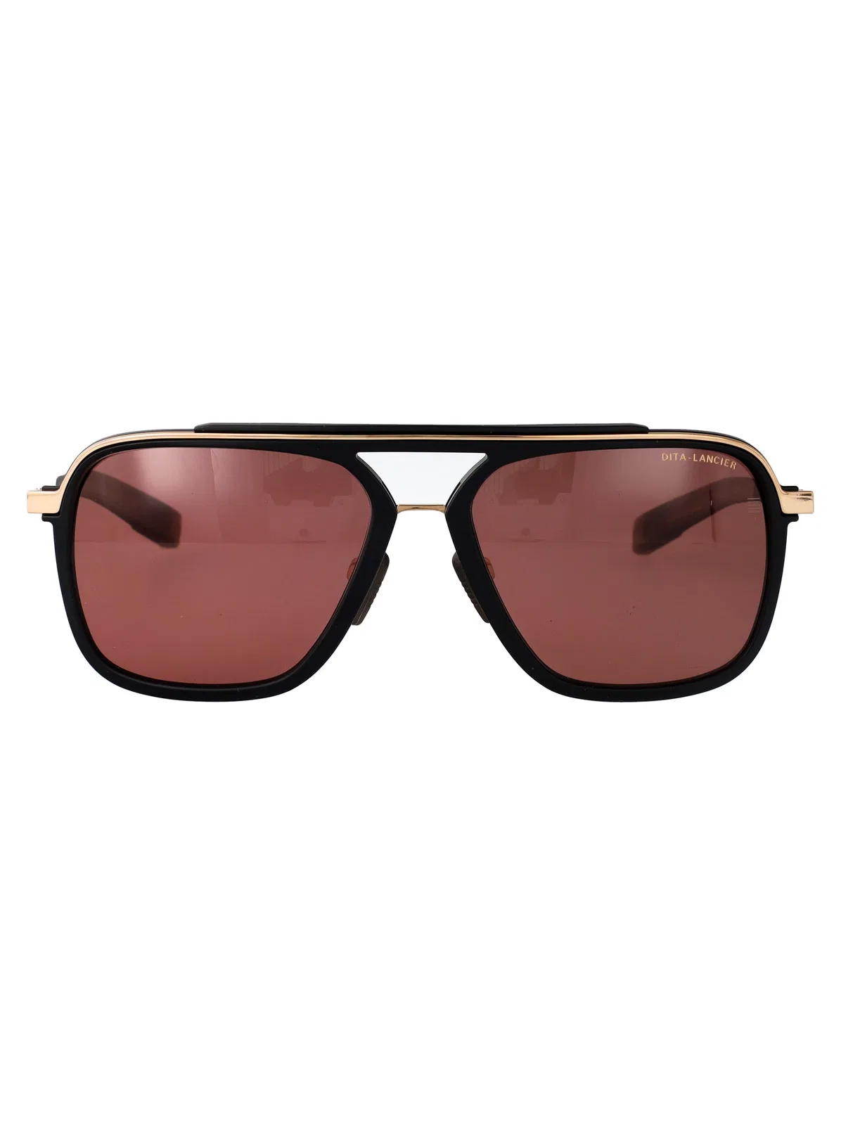 Dita Eyewear Black/White Gold Metal/Acetate Sunglasse