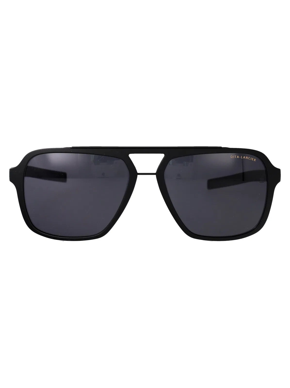 Dita Eyewear Matte Black Metal Sunglasses