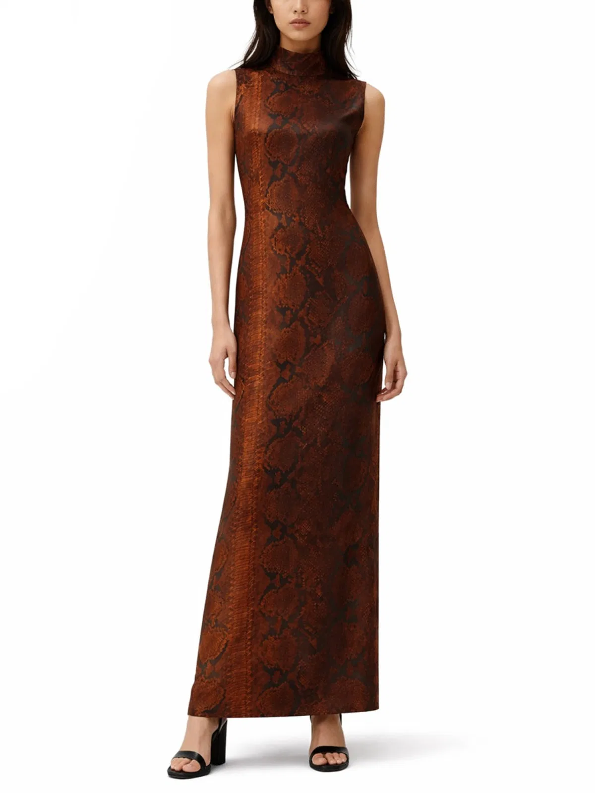 Jean Paul Gaultier Python Print Long Dress