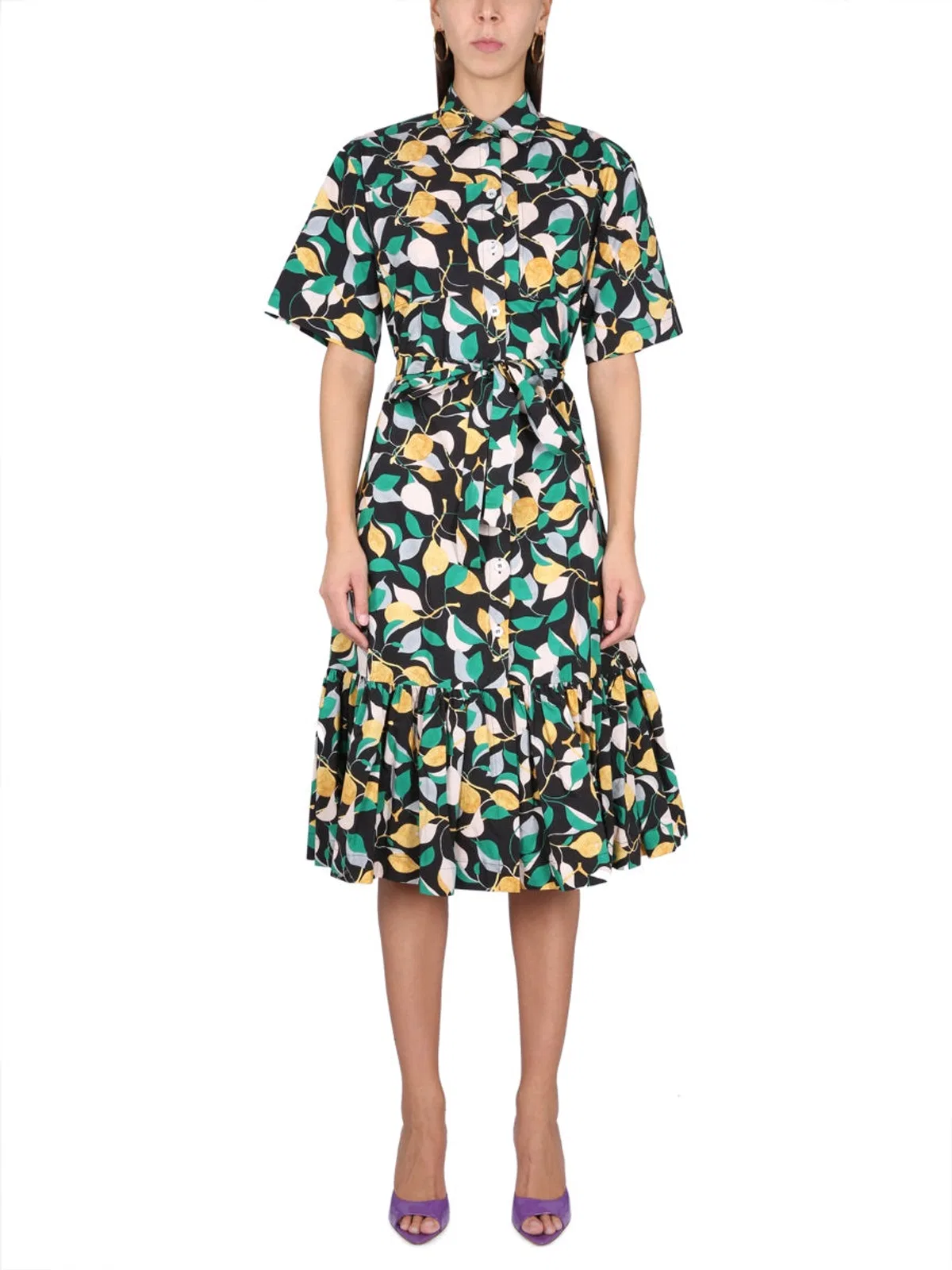 La Double J Shirt Dress With Belt
