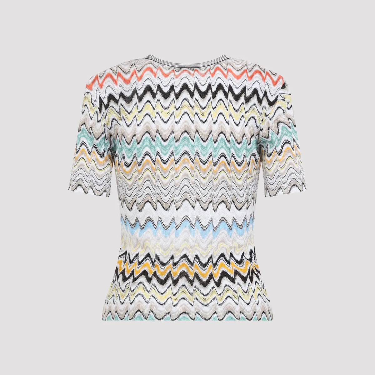 Missoni Multicolor Short-Sleeve Knit Top