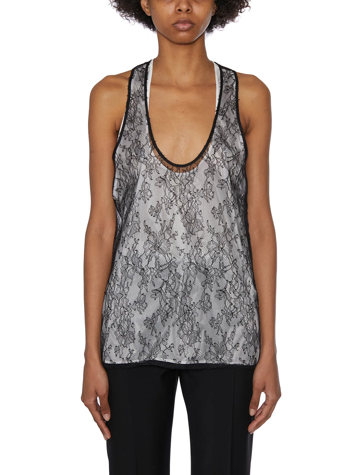 Christian Boaro Lace Tank Top