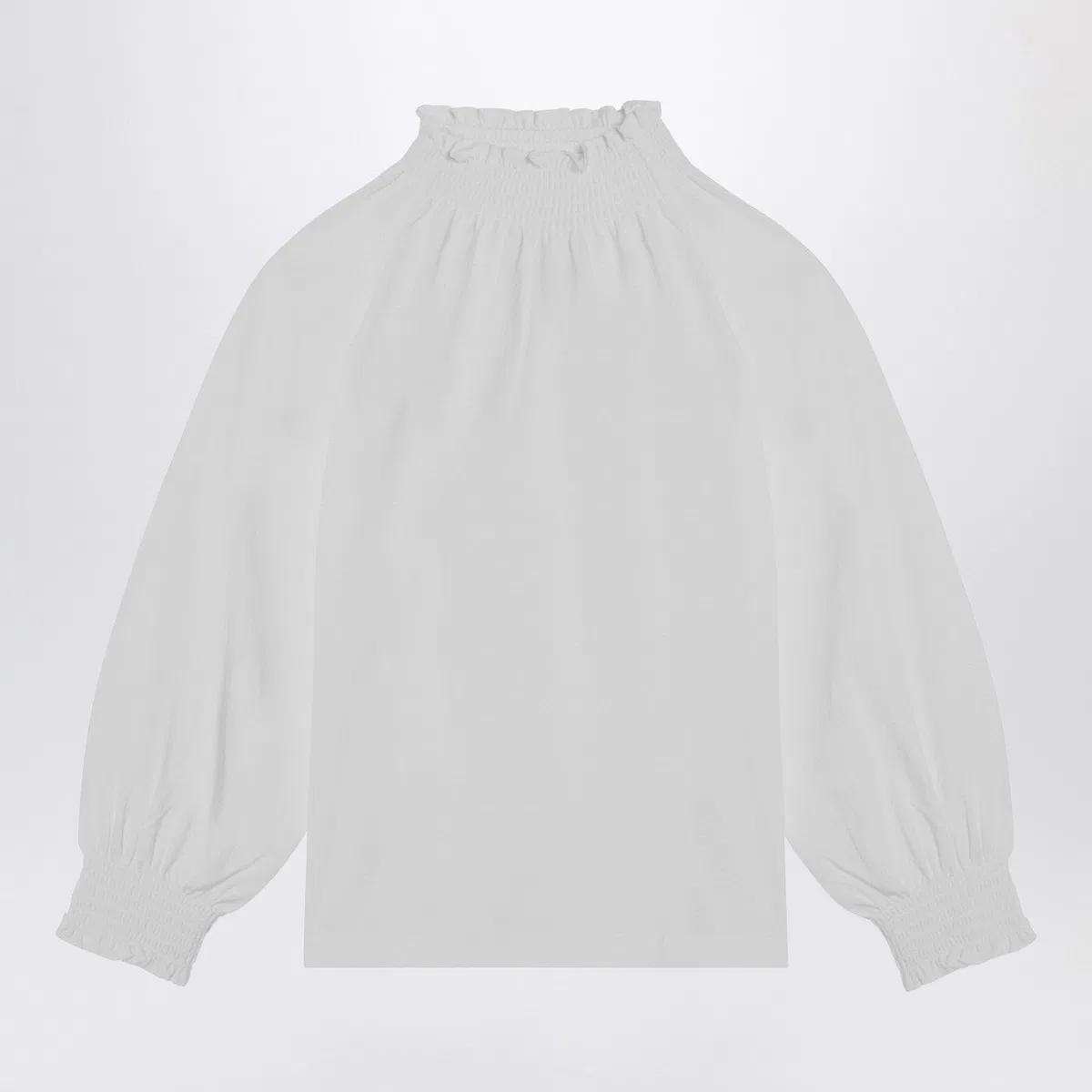 Douuod White Cotton Blouse