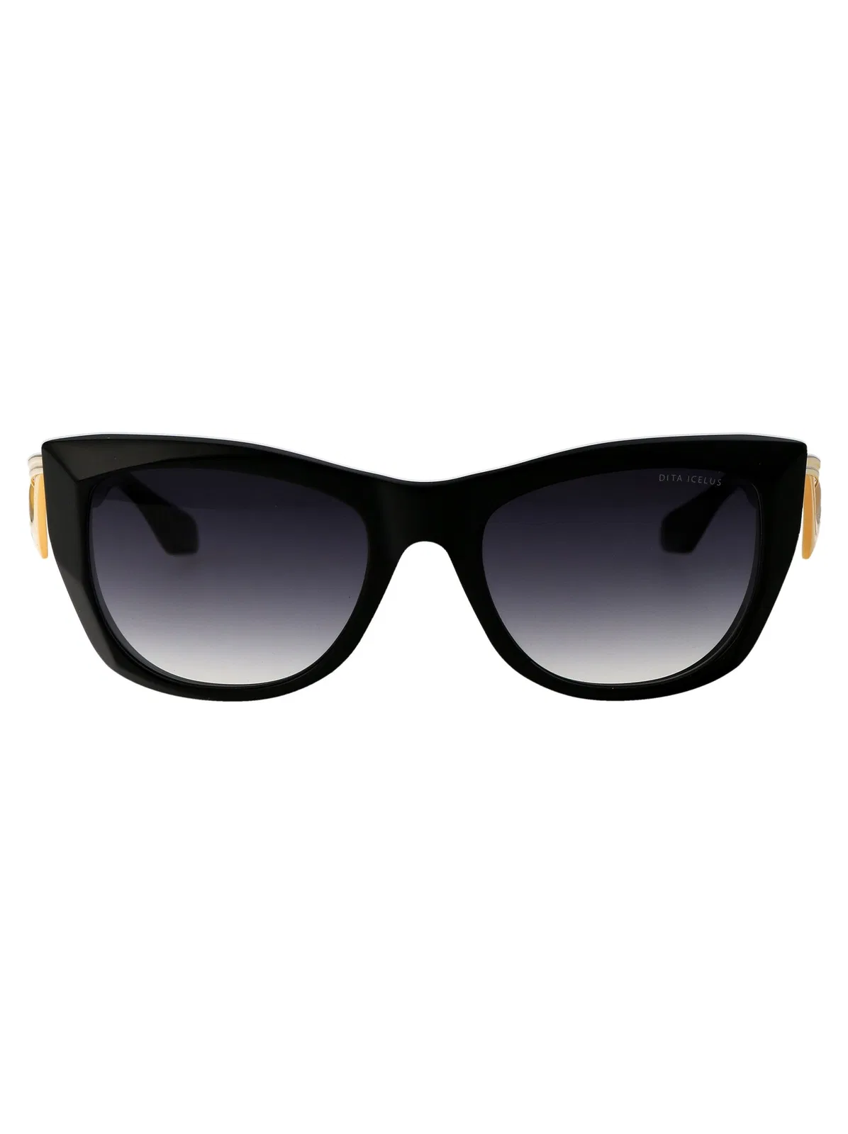 Dita Eyewear Black Yellow Acetate Sunglasses