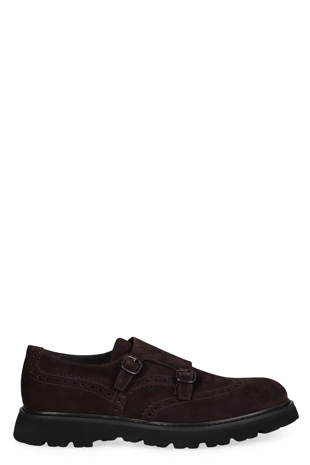 Doucal's Suede Monk-Strap Shoes