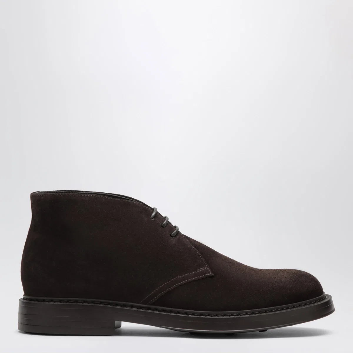 Doucal's Dark Brown Suede Ankle Boots