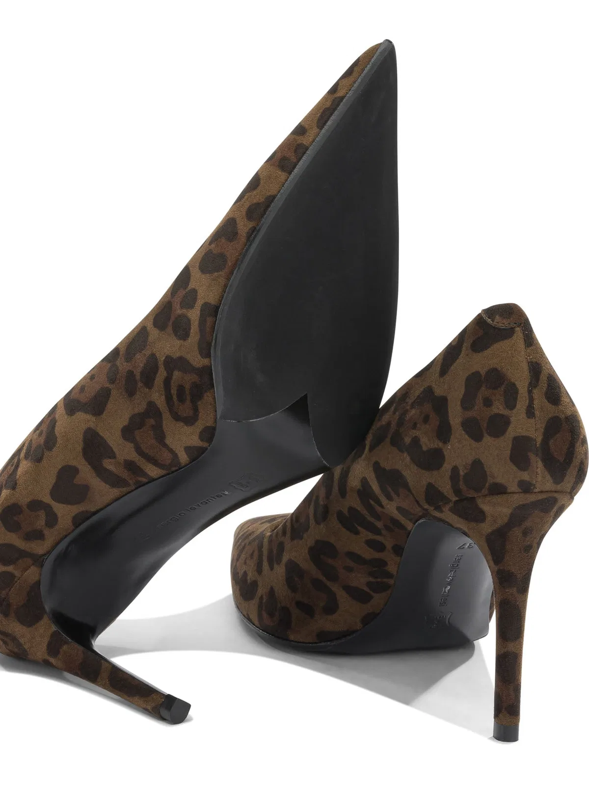 Sergio Levantesi Brown Suede Rubber Heels