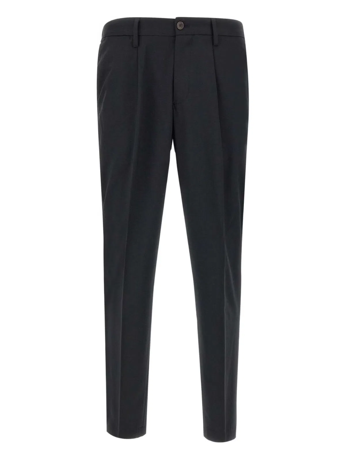 Devore Black Cotton Modal Trousers
