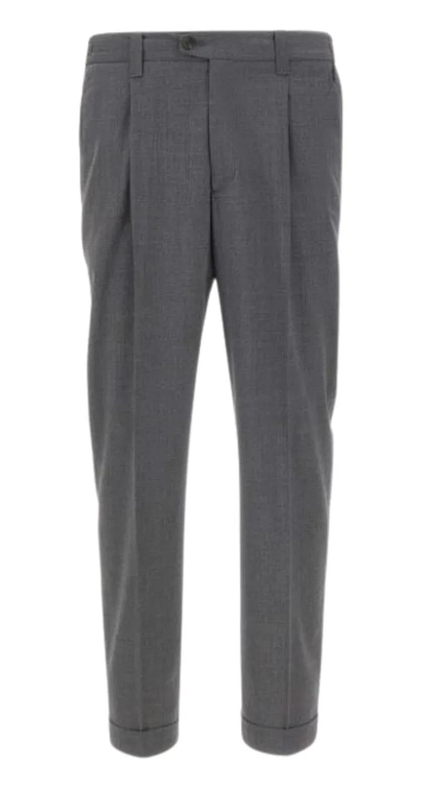 Devore Grey Cotton Trousers
