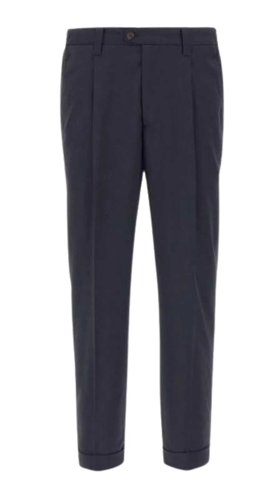 Devore Midnight Blue Cotton Trousers