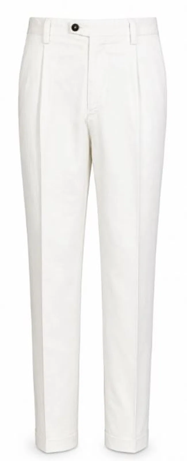 Devore Beige Cotton Pressed Crease Trousers