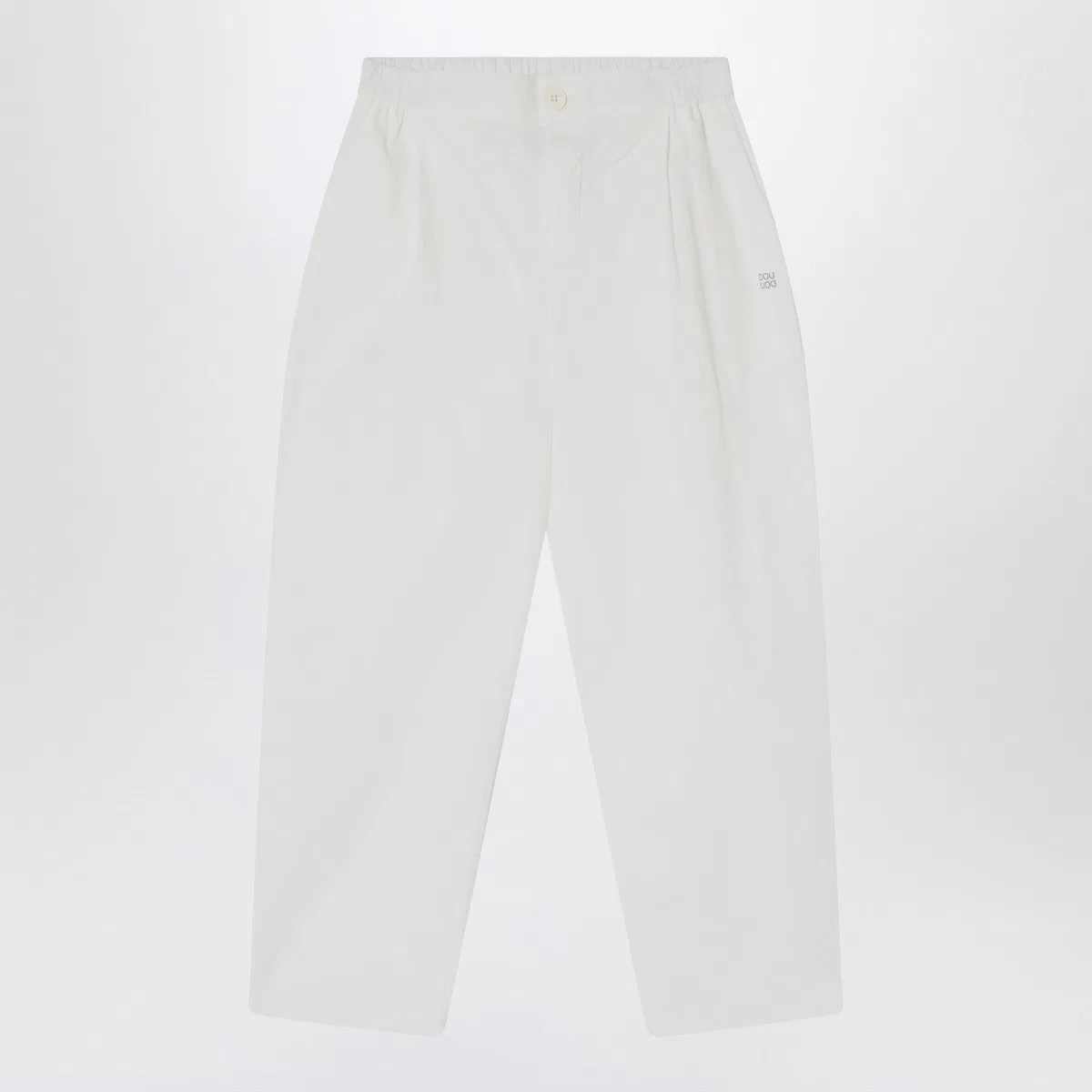 Douuod Ivory Cotton Pants
