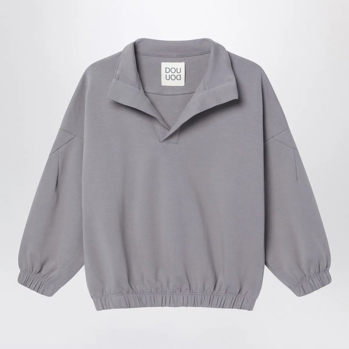 Douuod Grey V-Neck Sweatshirt