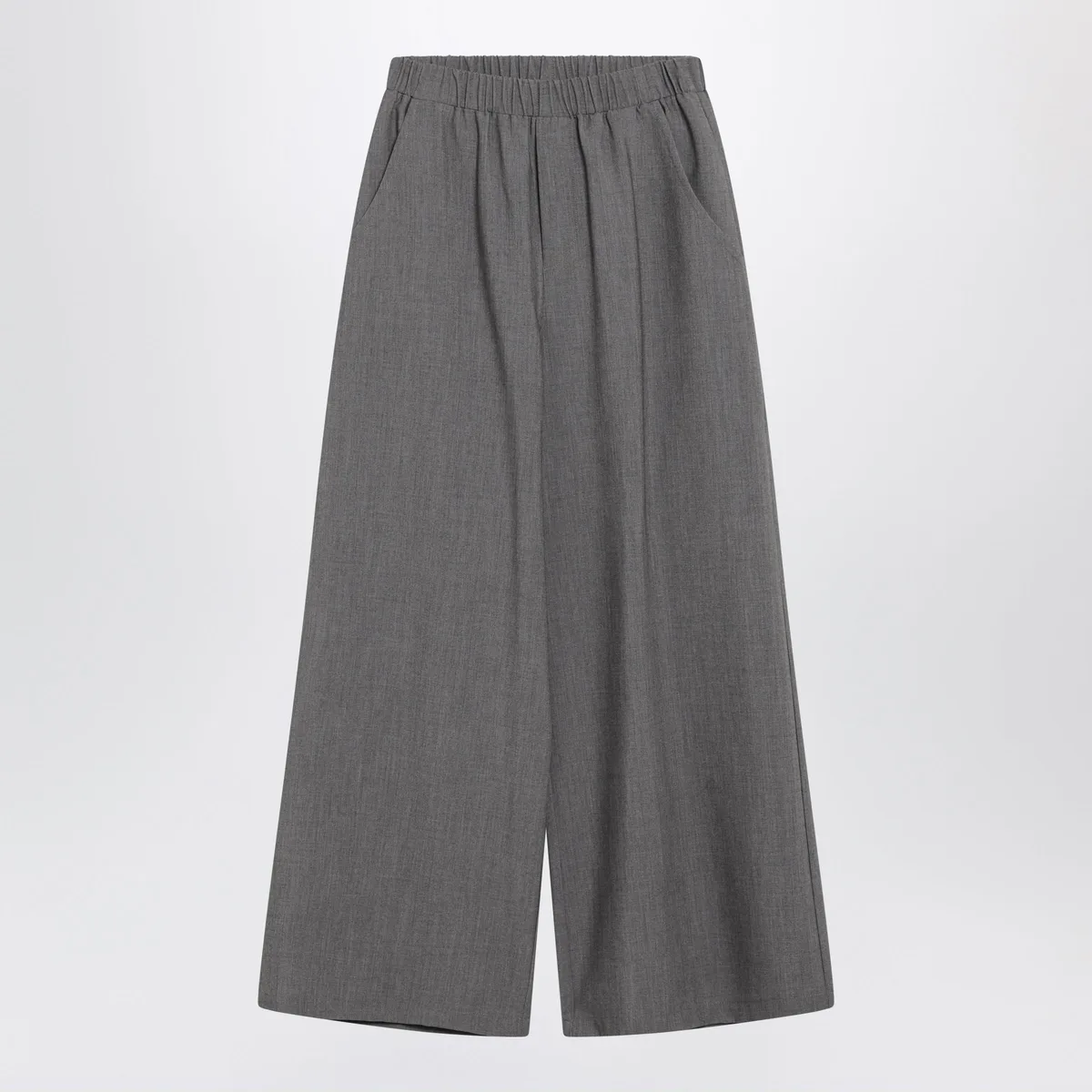 Douuod Oversized Grey Chrysanthemum Trousers