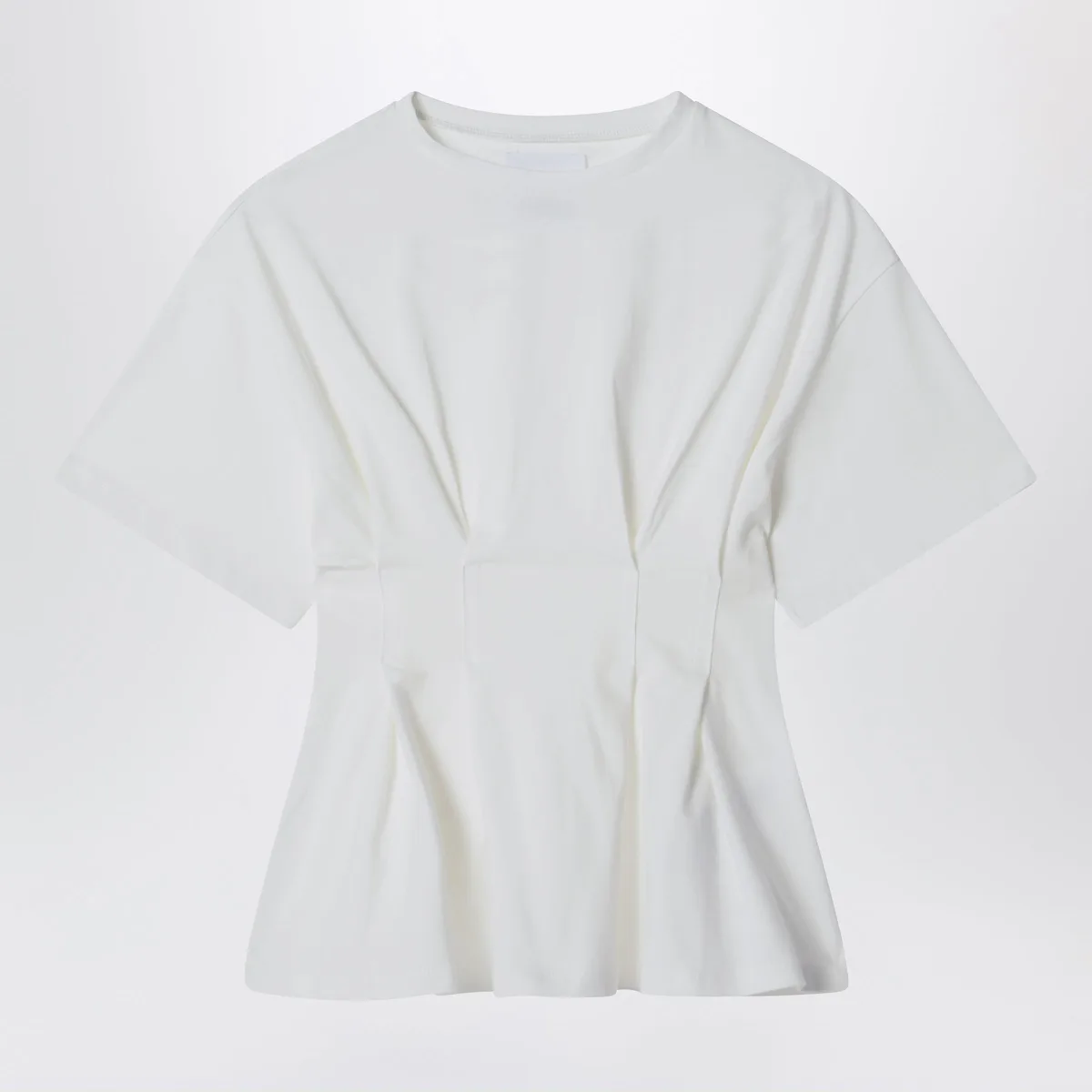 Douuod Calendula Ivory Cotton T-Shirt