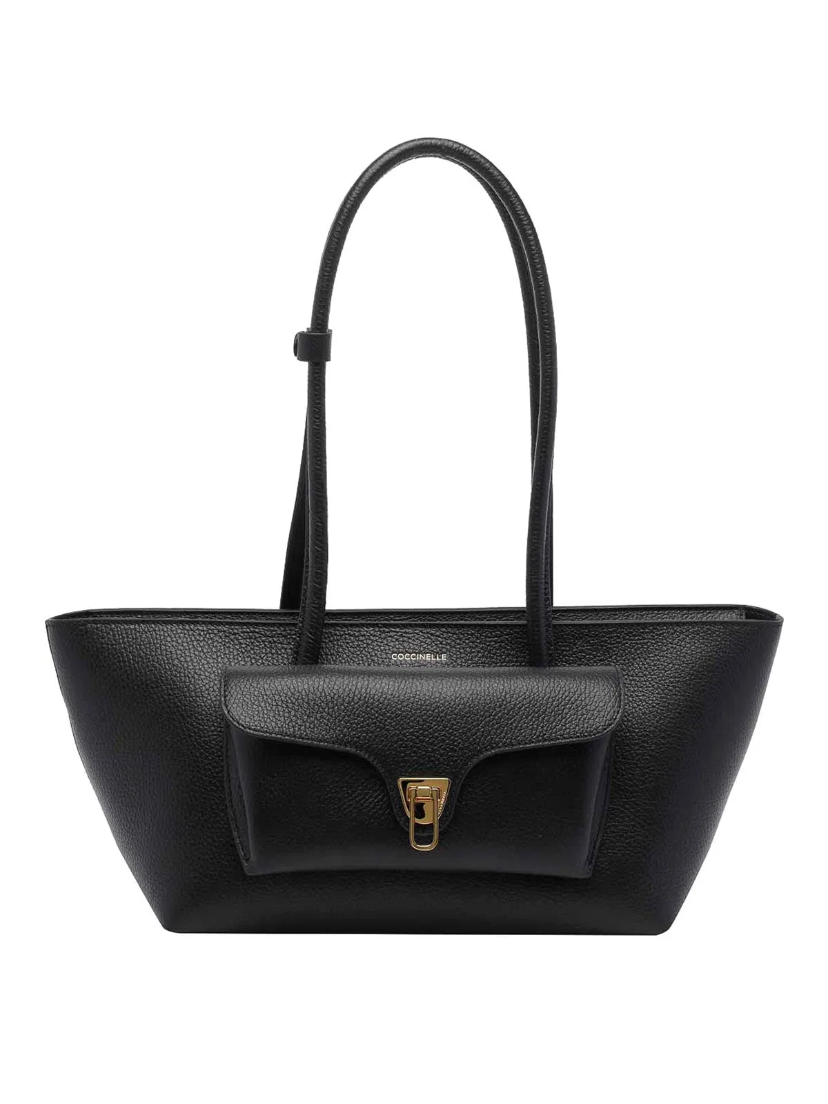 Coccinelle Black Double Beat Shoulder Bag