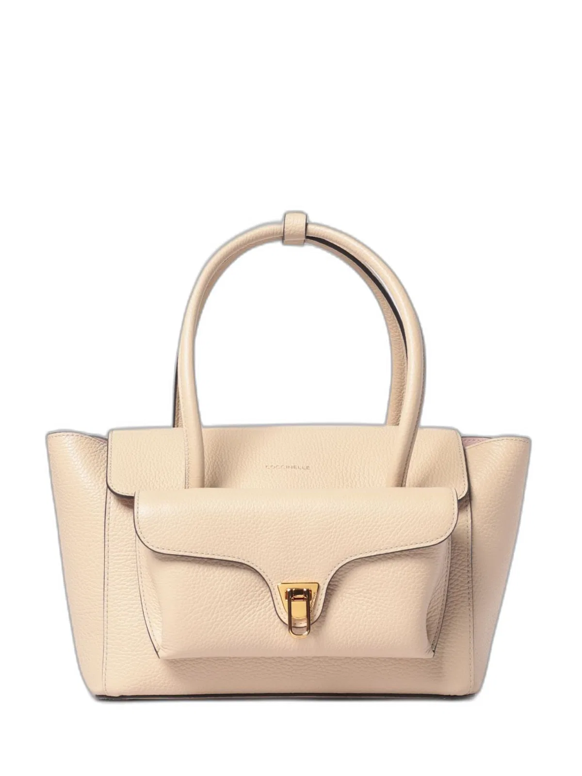 Coccinelle Sandshell Leather Handbag