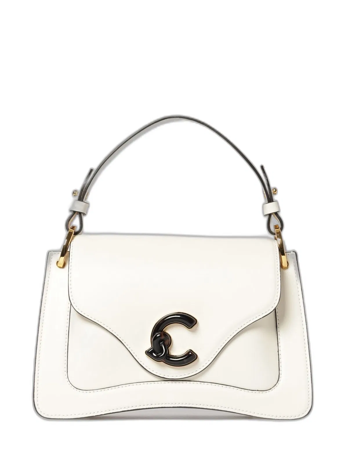 Coccinelle Light Grey Logo Detail Magnetic Bag