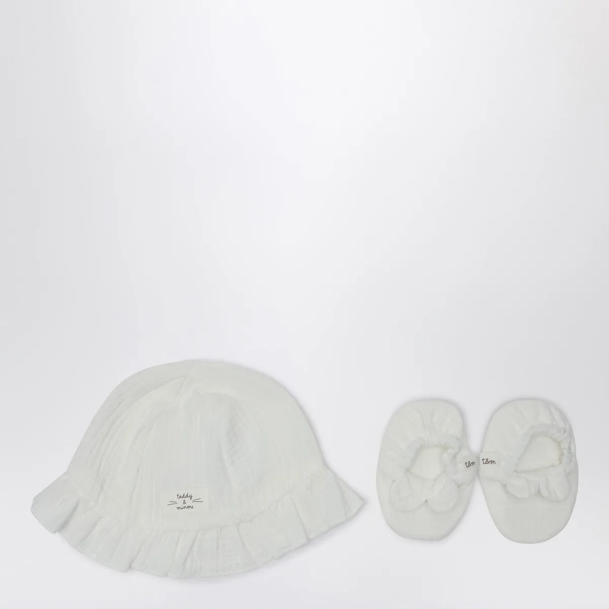 Teddy minou Teddy & Minou White Two-Piece Set With H