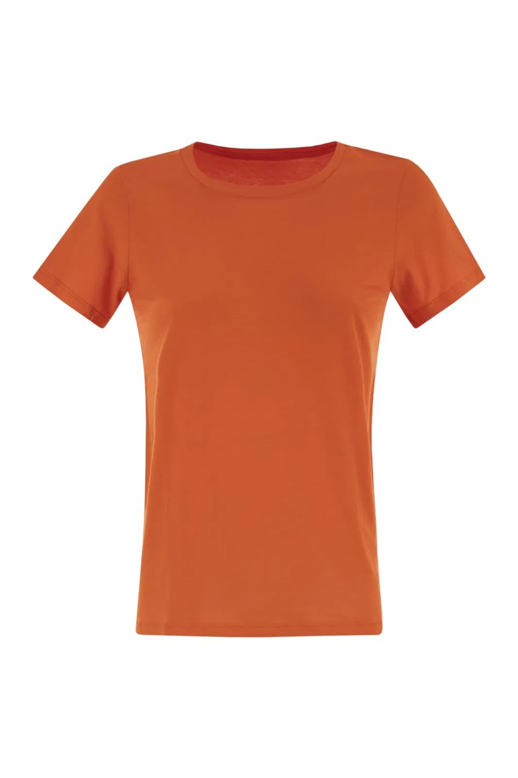 Majestic Crew-Neck Short-Sleeved Cotton T-Shirt
