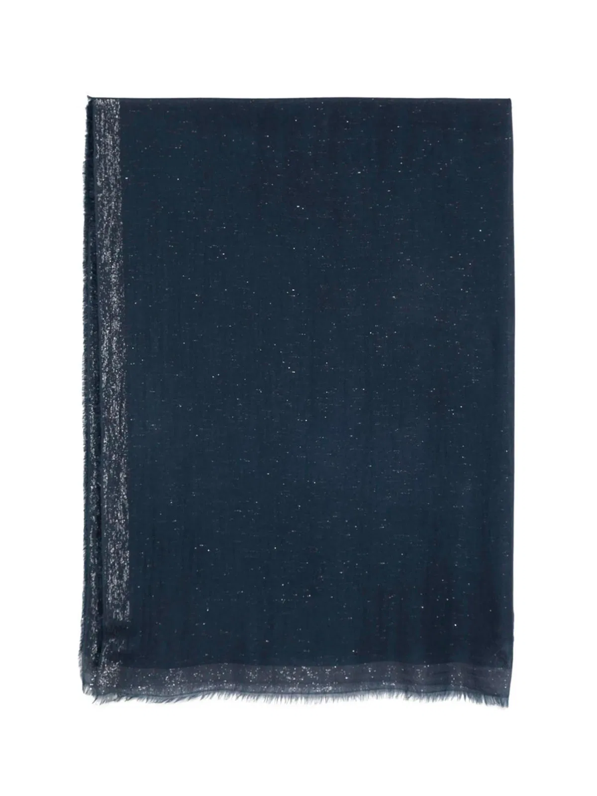Faliero Sarti Glitter-Effect Frayed Scarf
