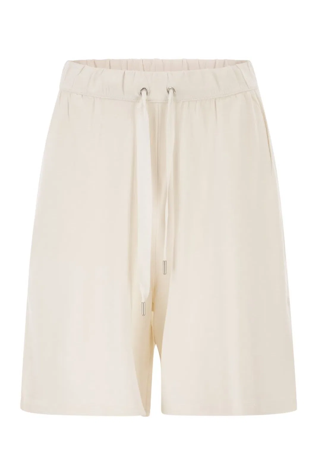 Majestic Stretch Viscose Bermuda Shorts With Draw