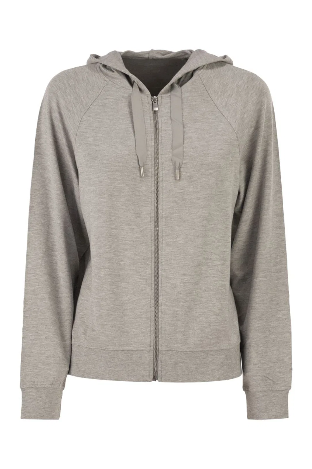Majestic Hooded Zip-Up Sweatshirt In Stretch Visc
