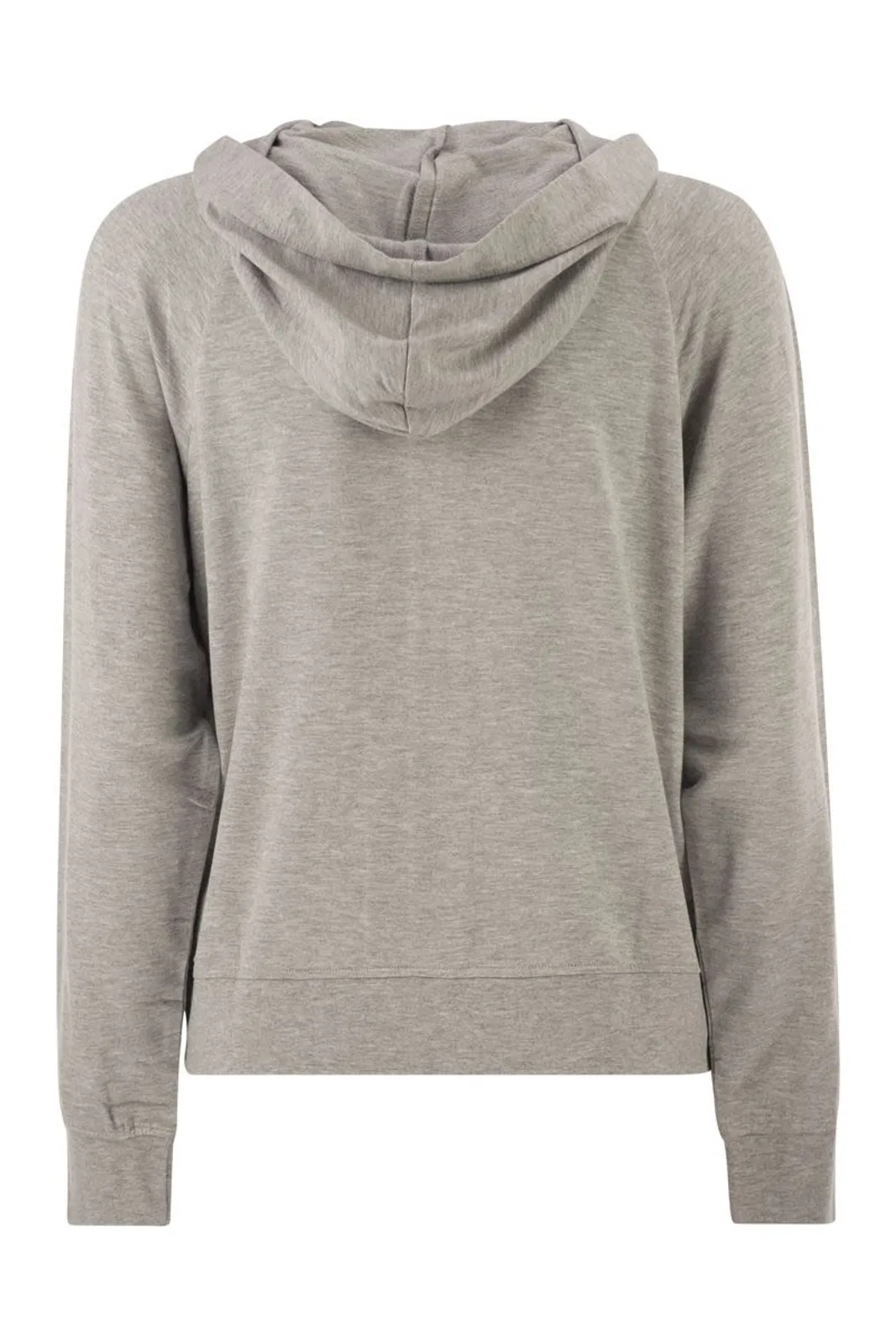 Majestic Hooded Zip-Up Sweatshirt In Stretch Visc