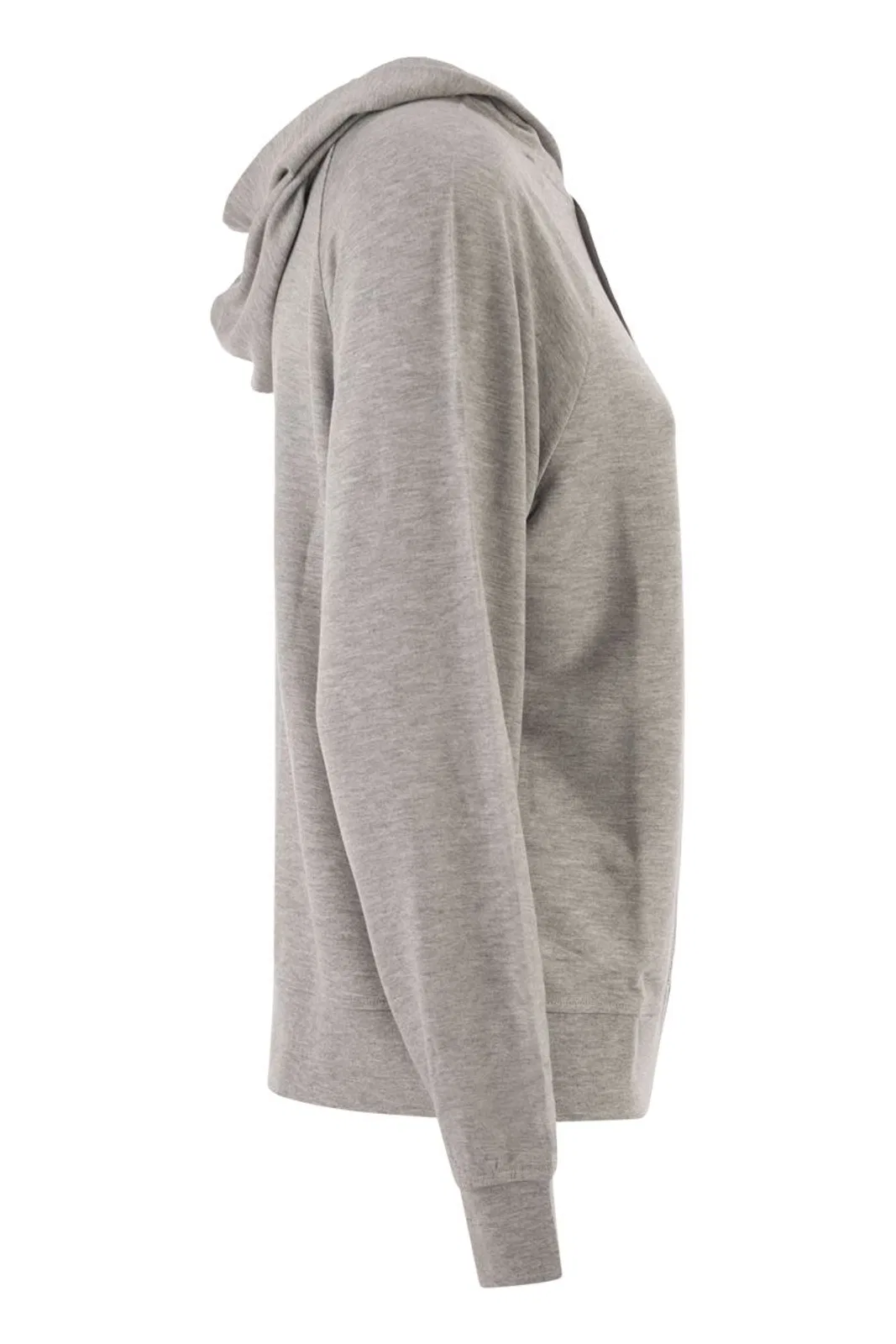 Majestic Hooded Zip-Up Sweatshirt In Stretch Visc