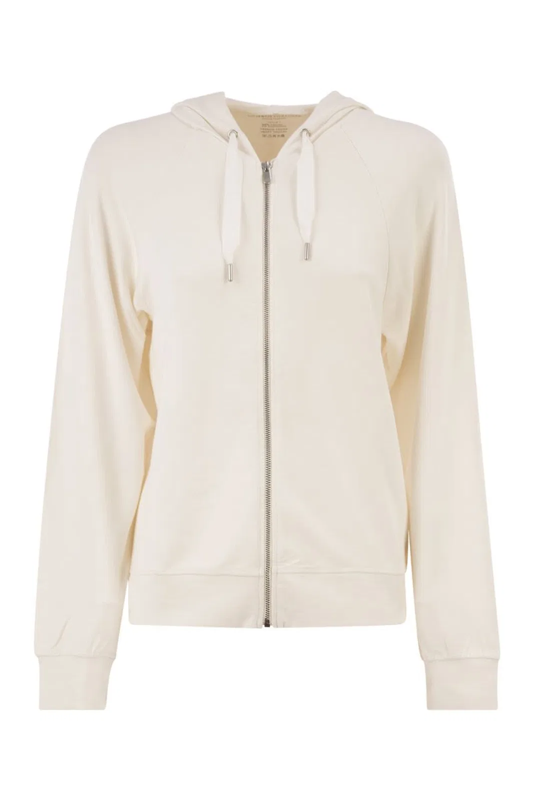 Majestic Hooded Zip-Up Sweatshirt In Stretch Visc