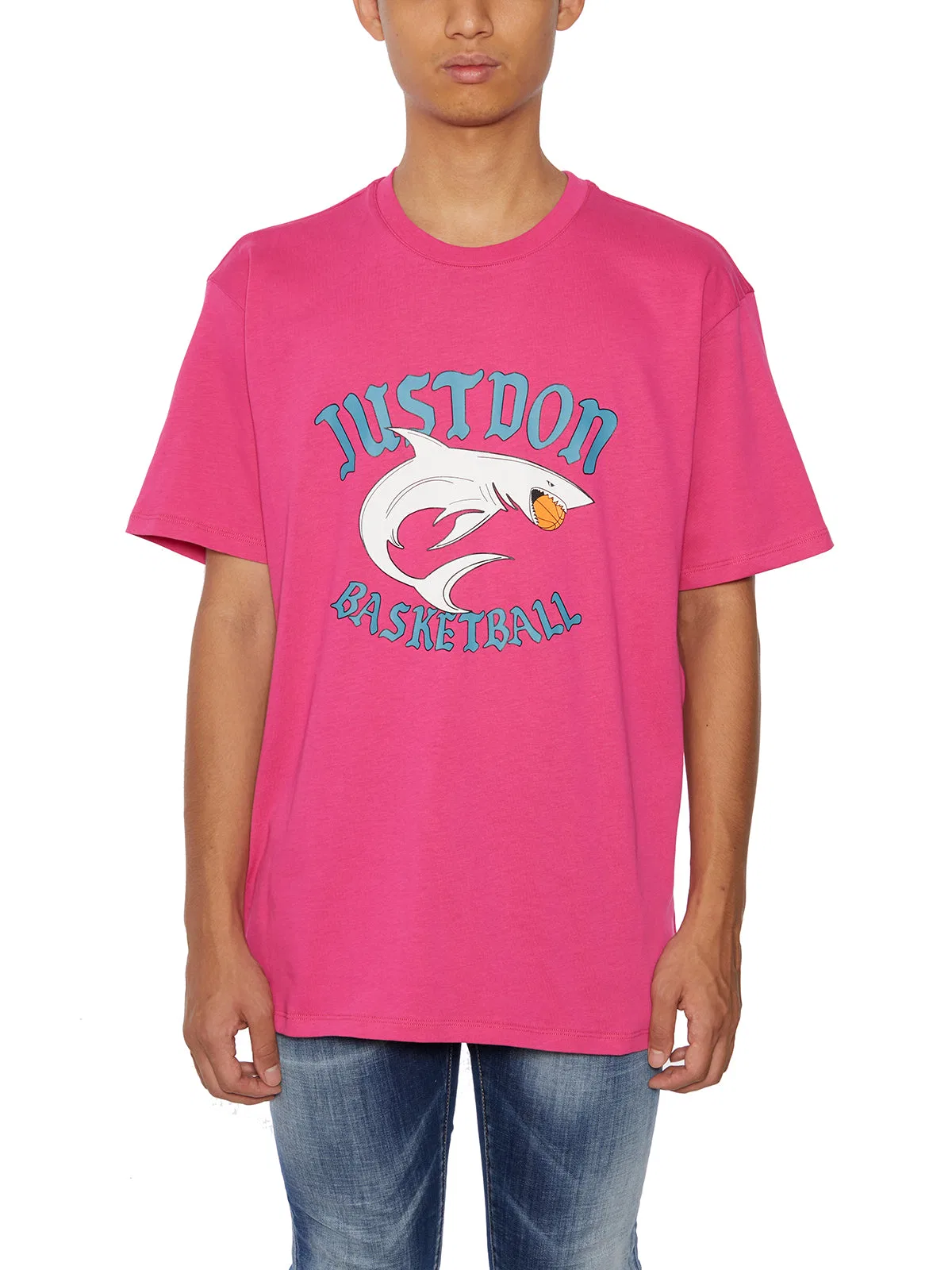 Just Don Cotton Crew Neck T-Shirt