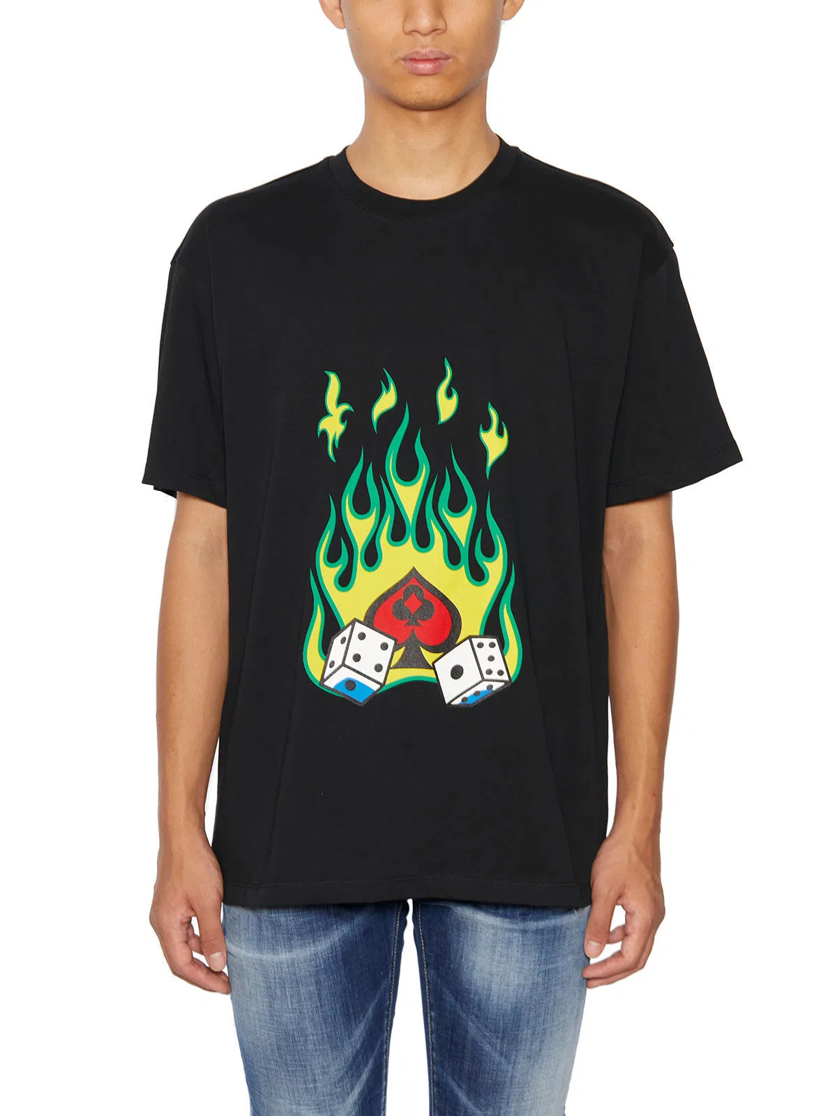 Just Don Cotton Crew Neck T-Shirt
